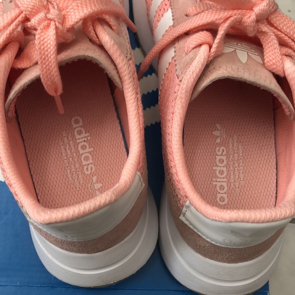 Adidas Originals Flashrunner Womens Trainers Lace Up Shoes Peach - Picture 6 of 8